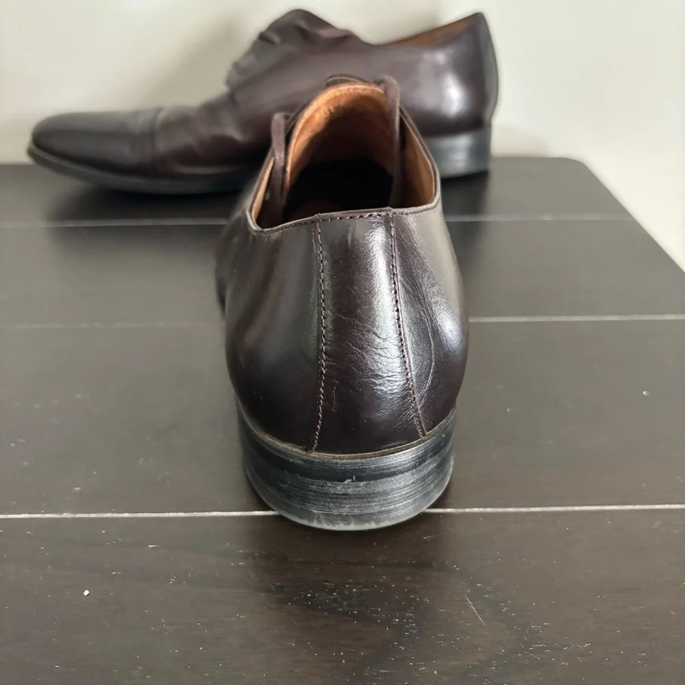 Express‎ Brown Leather Capped Toe Oxford Shoes Classic Design 10.5
